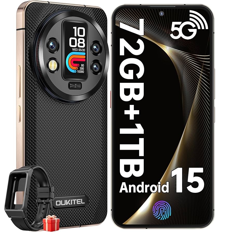 OUKITEL WP200Pro 72GB+1TB 未使用品 Amazon.com: OUKITEL WP200 Pro Android 15 Rugged Phone 5G